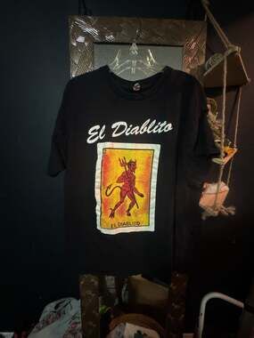 Alstyle El Diablito Loteria Card Graphic T-Shirt